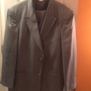 John Raphael Designer Detailed Gray 3 Piece Suit